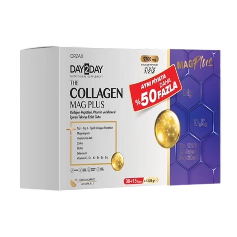 Day2Day The Collagen Mag Plus 45 Saşe | Avantajlı Paket