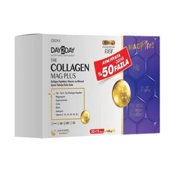 Day2Day The Collagen Mag Plus 45 Saşe | Avantajlı Paket
