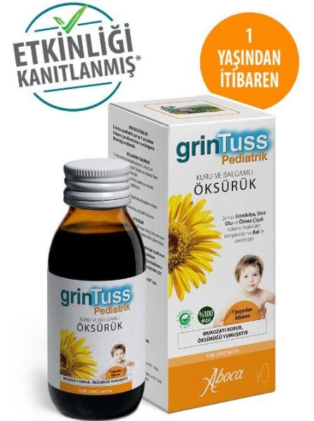 Grintuss Bitkisel Şurup 100ml | Çocuklara Özel