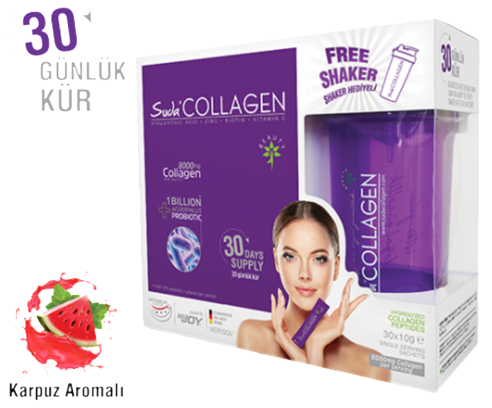 Suda Collagen Watermelon Flawor Toz Kolajen 10gr | 30 Saşe