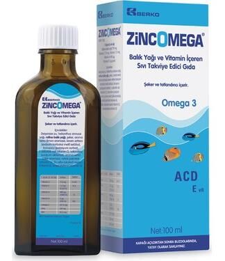 Zincomega Omega-3 Balık Yağı Şurubu 100ml
