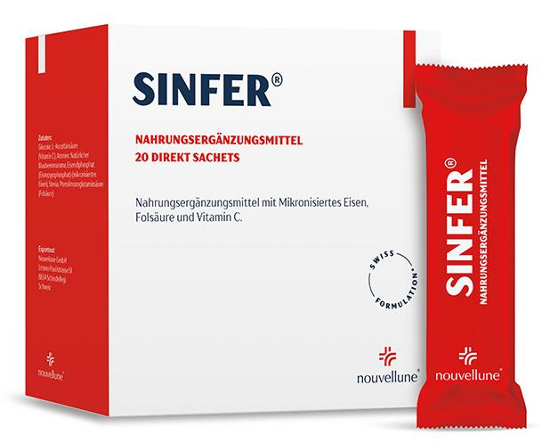 Sinfer Demir, Vitamin C ve Folik Asit İçeren 20 Saşe