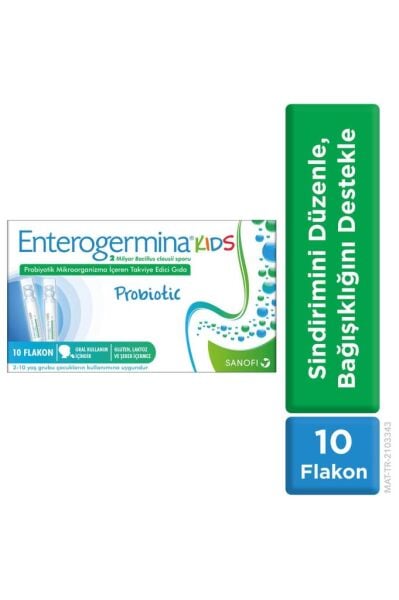 Kids 10 Flakon 2 Milyar Bacillus Clausii Sporu İçeren Probiyotik
