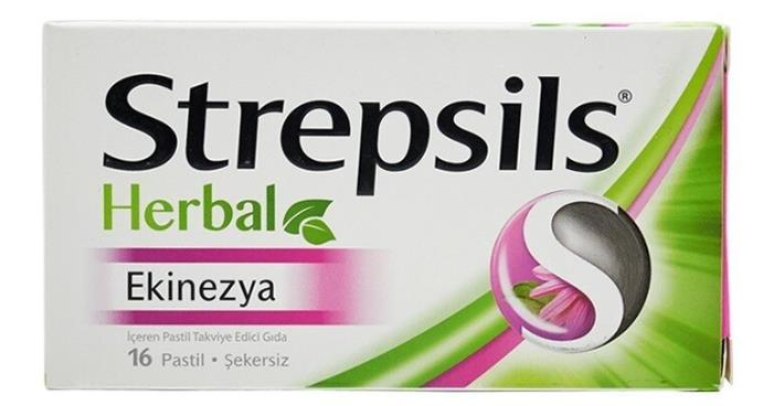 Strepsils Herbal Ekinezya 16 Pastil | Şekersiz