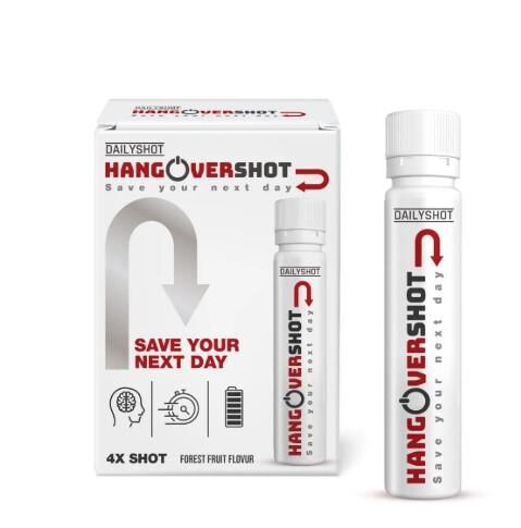 Daily Shot Hangovershot Save Your Next Day Zero Sugar 25 ml x 4 Shot