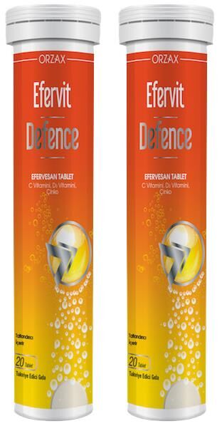 Orzax Efervit Defence Effervesan 20 Tablet | 2 Adet