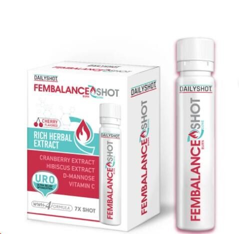 Daily Shot Fembalance Shot Cranberry ve D-Mannoz 7 Shot