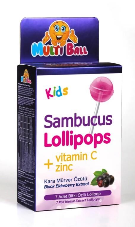 Multiball Kids Sambucus Lolipop 7 Adet
