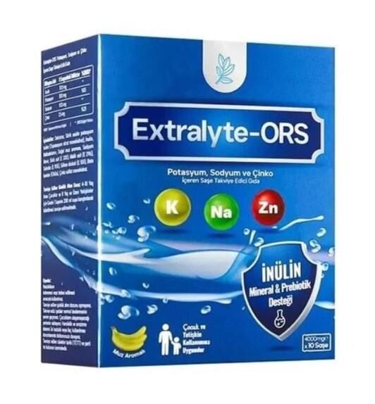 Extralyte Electrolyte Vitamin Desteği 6g x 8 Saşe
