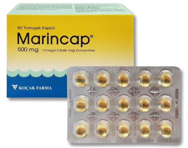 Marincap Yumuşak Kapsül 500 mg 60 Kapsül