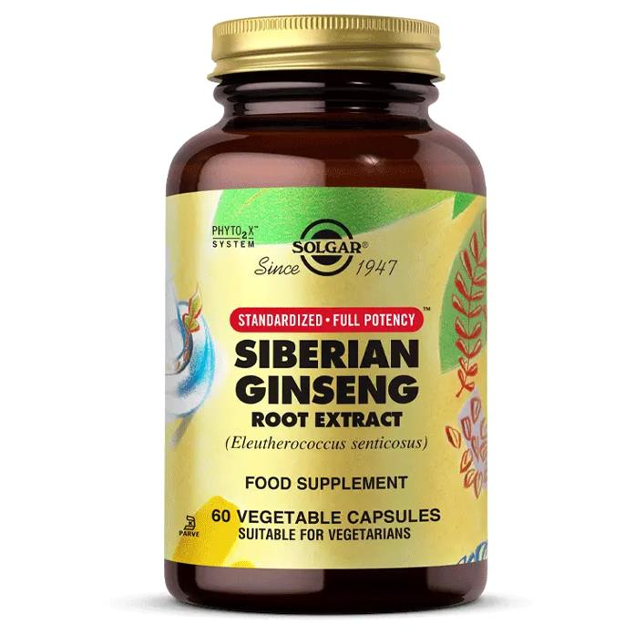 Solgar Siberian Ginseng Root Extract 60 Kapsül