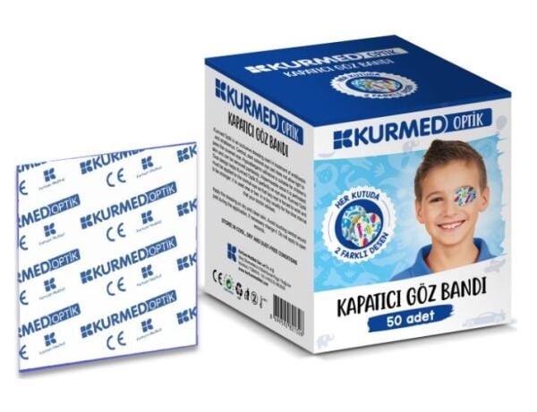 Kurmed Optik Kapatıcı Göz Bandı 50 Adet | Erkek