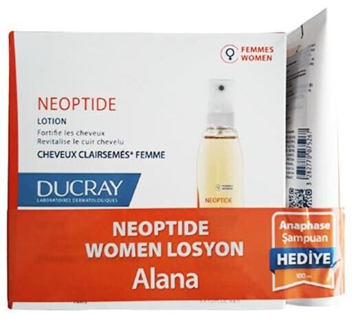 Ducray Neoptide Women Lotion 3x30ml ve Anaphase Şampuan 100 ml