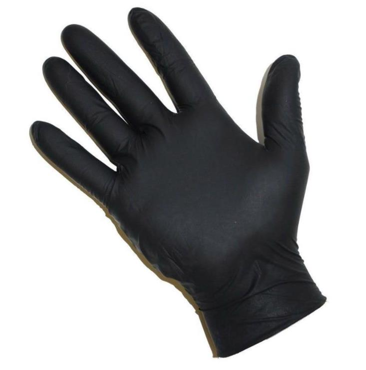 Green Muayene Eldiveni Nitril Pudrasız Siyah Büyük Boy (L) | 100 Adet