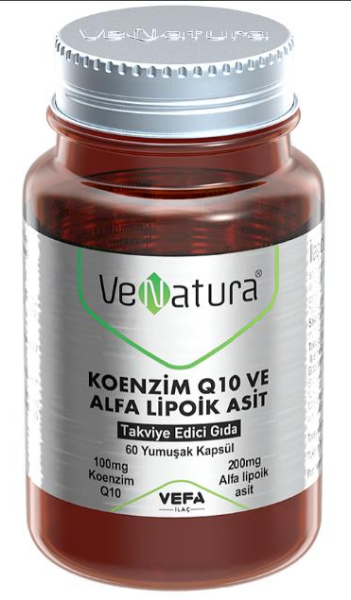 Venatura Koenzim Q10 ve Alfa Lipoik Asit 60 Softjel