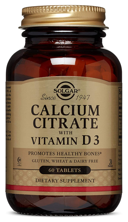 Solgar Calcium Citrate with Vitamin D3 60 Tablet