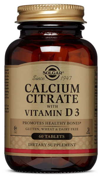 Solgar Calcium Citrate with Vitamin D3 60 Tablet