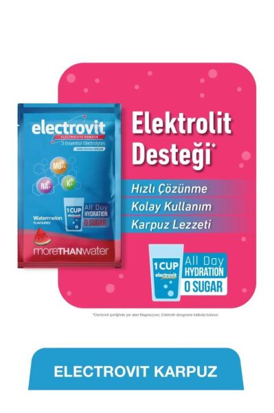 Electrovit Karpuz Aromalı Takviye Edici Gıda 8 Saşe
