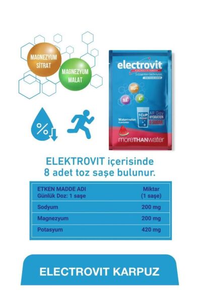 Electrovit Karpuz Aromalı Takviye Edici Gıda 8 Saşe