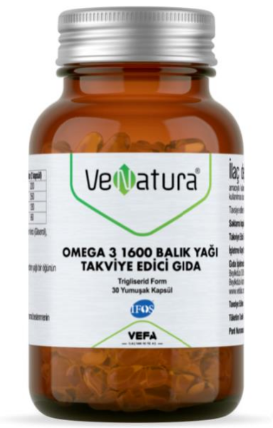 Venatura Omega-3 Balık Yağı 1600mg 30 Softjel