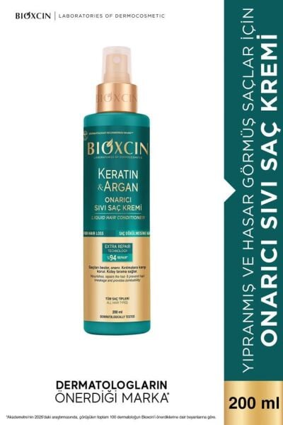 Bioxcin Keratin ve Argan Sıvı Saç Kremi 200 ml