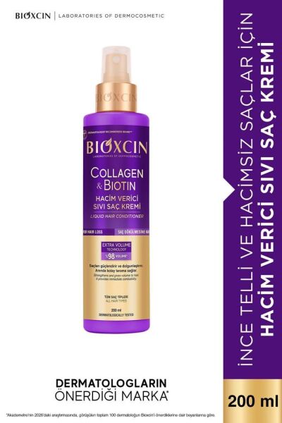 Bioxcin Collagen Biotin Hacim Verici Sıvı Saç Kremi 200 ml