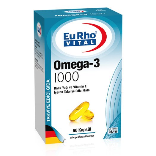 Eurho Vital Omega-3 Fish Oil 1000mg 60 Kapsül