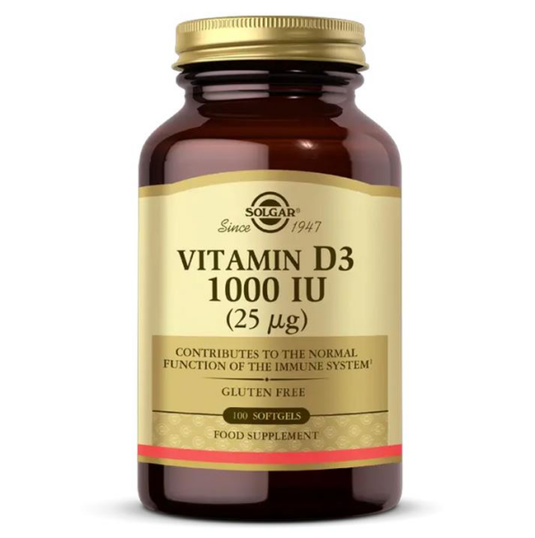 Solgar Vitamin D3 1000IU 100 Softgel