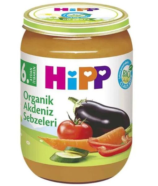 Hipp Organik Sebze Püresi 190gr | Akdeniz Sebzeleri