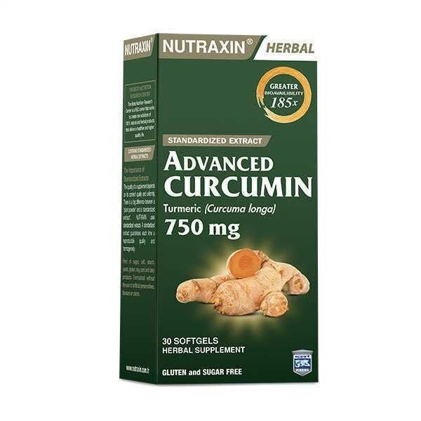 Nutraxin Advanced Curcumin 750mg 30 Softjel