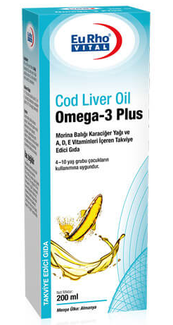Eurho Vital Cod Liver Oil Omega-3 Plus Şurup 200ml