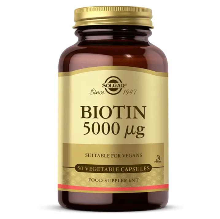Solgar Biotin 5000mcg 50 Kapsül