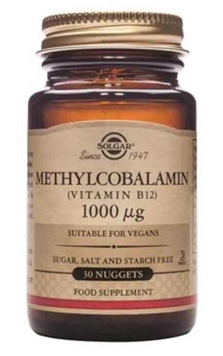 Solgar Methylcobalamin Vitamin B12 1000mcg Subling 30 Tablet