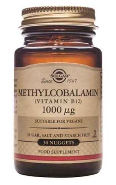 Solgar Methylcobalamin Vitamin B12 1000mcg Subling 30 Tablet