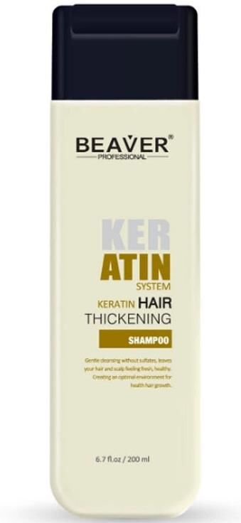 Beaver Keratin Hair Thickening Shampoo 200ml
