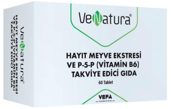Venatura Hayıt Meyvesi Ekstresi ve P-5-P (Vitamin B6) 60 Tablet