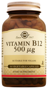 Solgar Vitamin B12 500mcg 50 Kapsül