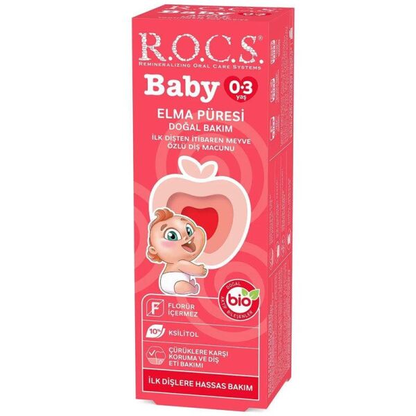 Rocs Baby 0-3 Yaş Elma Püresi Diş Macunu 35ml