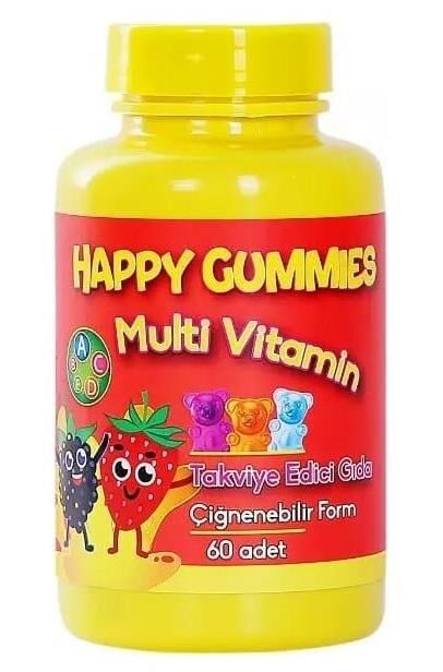 Happy Gummies Multi Vitamin Çiğnenebilir Form 60 Adet