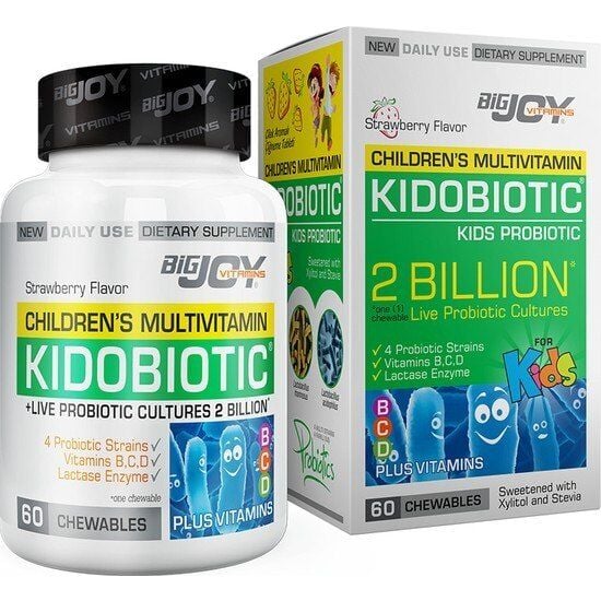Bigjoy Vitamins Kidobiotic Kids Probiotic Çiğneme Tableti 60 Tablet