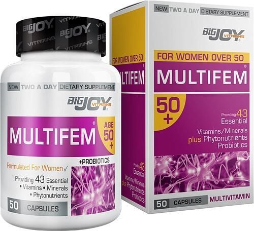 Bigjoy Vitamins Multifem Multivitamin +50 50 Kapsül