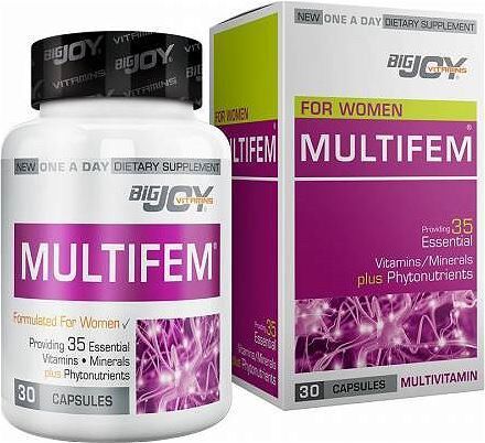 Bigjoy Vitamins Multifem Multivitamin 30 Kapsül