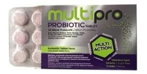 Multipro Probiotic & Prebiotic Emilebilir 12 Tablet