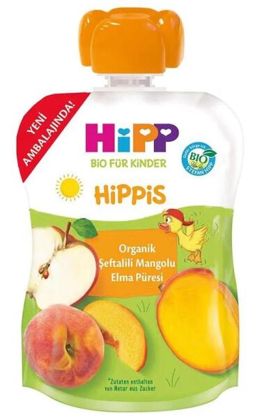 Hipp Organik Meyve Püresi 100g | Şeftalili Mangolu Elma