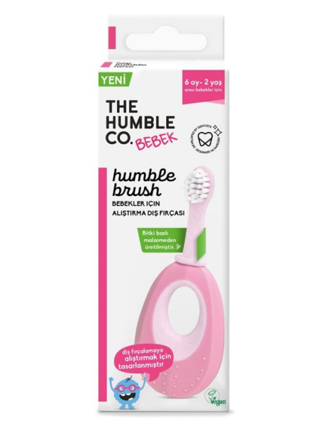 Humble Brush Baby Alıştırma Diş Fırçası | Pembe