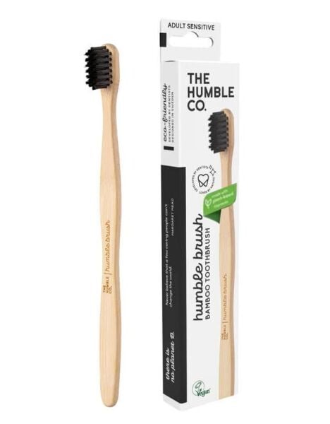 Humble Brush Adult Medium Bambu Diş Fırçası | Siyah