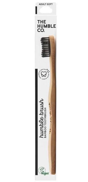 Humble Brush Adult Soft Bambu Diş Fırçası | Siyah