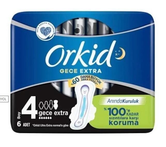 Orkid Ultra Gece Extra (Boy:4)  6 Adet