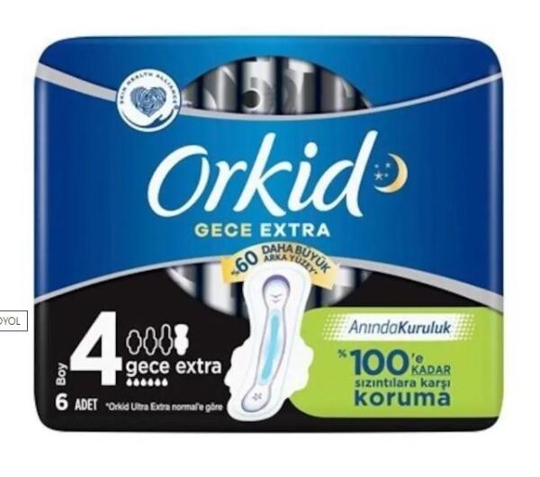Orkid Ultra Gece Extra (Boy:4)  6 Adet