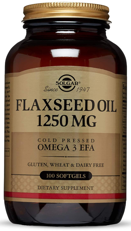 Solgar Flaxseed Oil 1250mg 100 Softjel